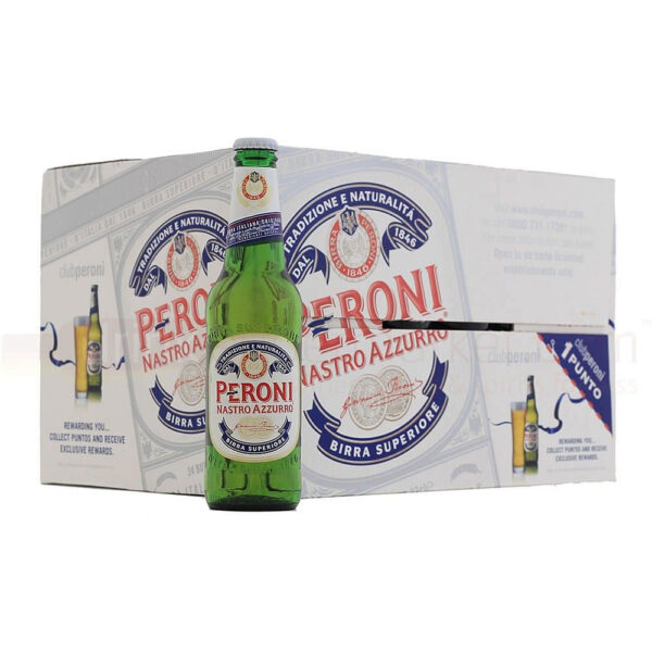 Peroni Nastro Azzurro Bottles, Italy, (24 X 330mL)