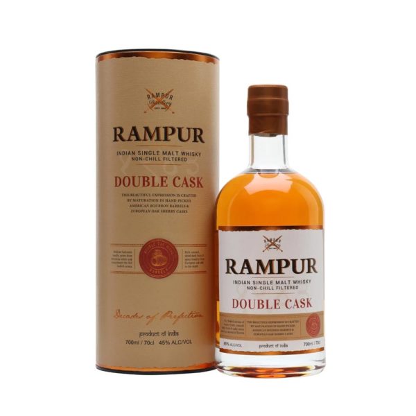 Rampur Double Cask Single Malt India 43% Abv 700mL