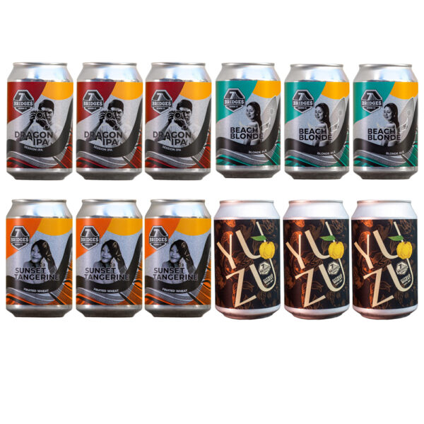 7 Bridges Craft Beer Mix Pack of 12